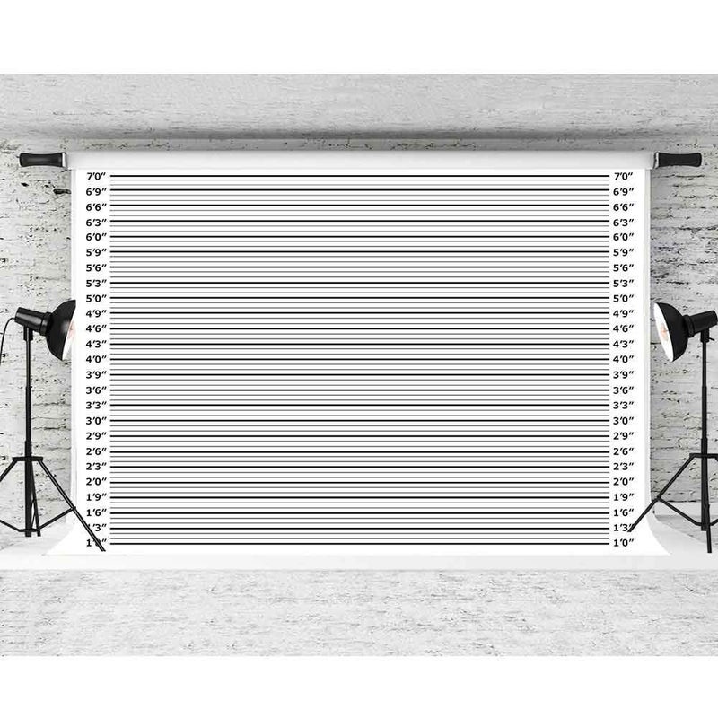 FHZON Mugshot Photo Booth Backdrop Banner 10x7ft Wide Enough for Everyone Accurate Measurements for Bachelorette Party, Girls Night Out, Birthday, Height Charts, Party Theme Props LSFH635 - Image 5